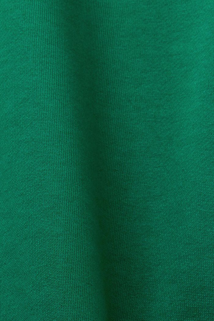 Sweatshirt i økologisk bomuld med logo, DARK GREEN, detail image number 4