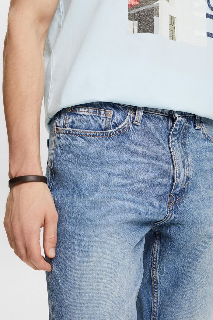 Lige jeans med mellemhøj talje, BLUE LIGHT WASHED, detail image number 4