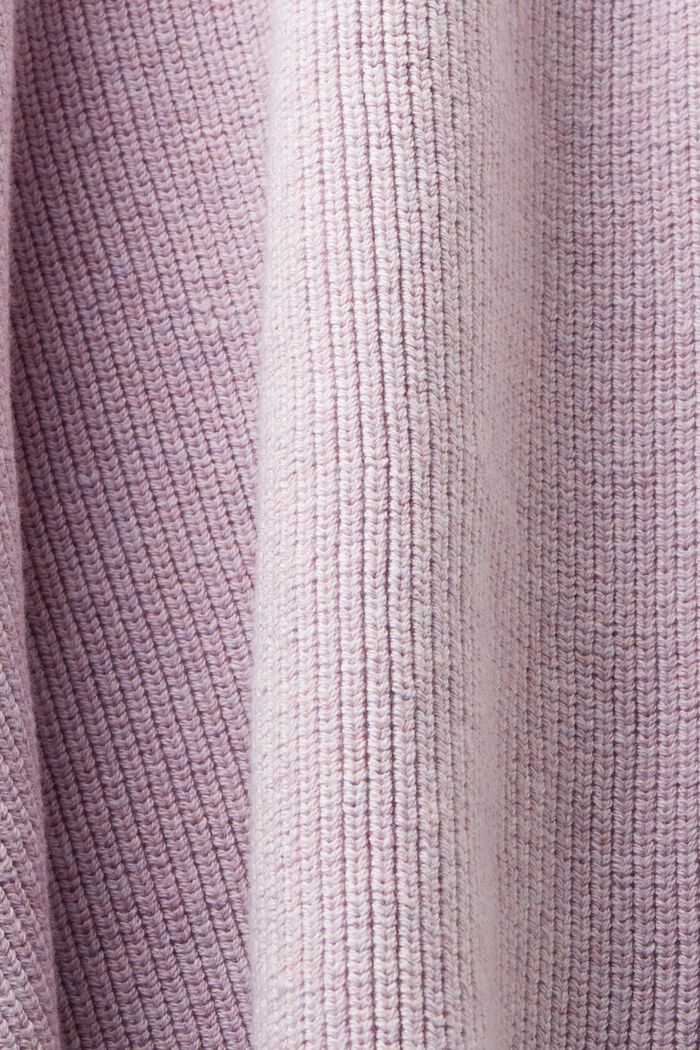 Ribstrikket sweatervest med V-hals, LAVENDER, detail image number 4