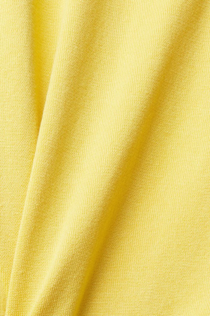 Strikket pullover med rullekrave, DUSTY YELLOW, detail image number 5