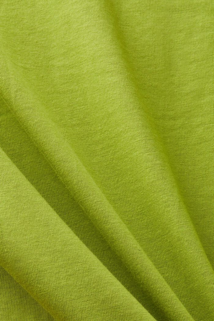 T-shirt i økologisk bomuld med print, LEAF GREEN, detail image number 5