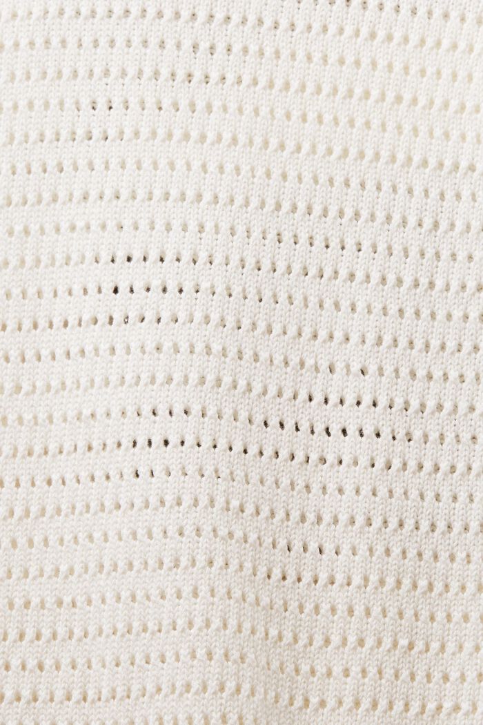 Kortærmet sweater i mesh, OFF WHITE, detail image number 5