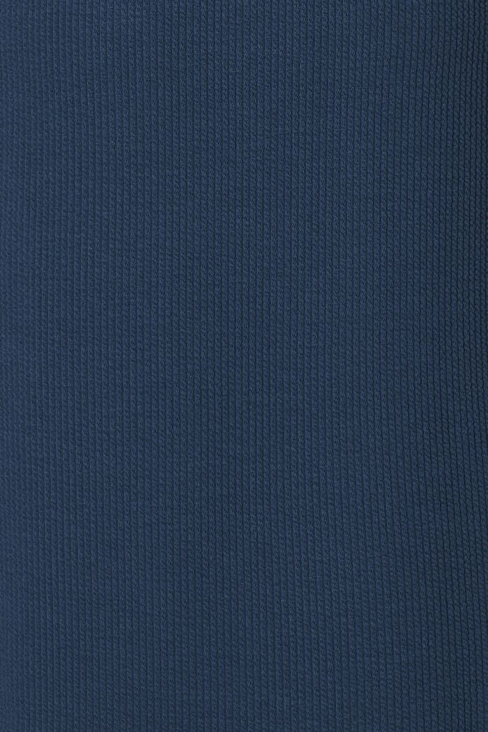 Knælang kjole i ribstrik, SEA TEAL, detail image number 3
