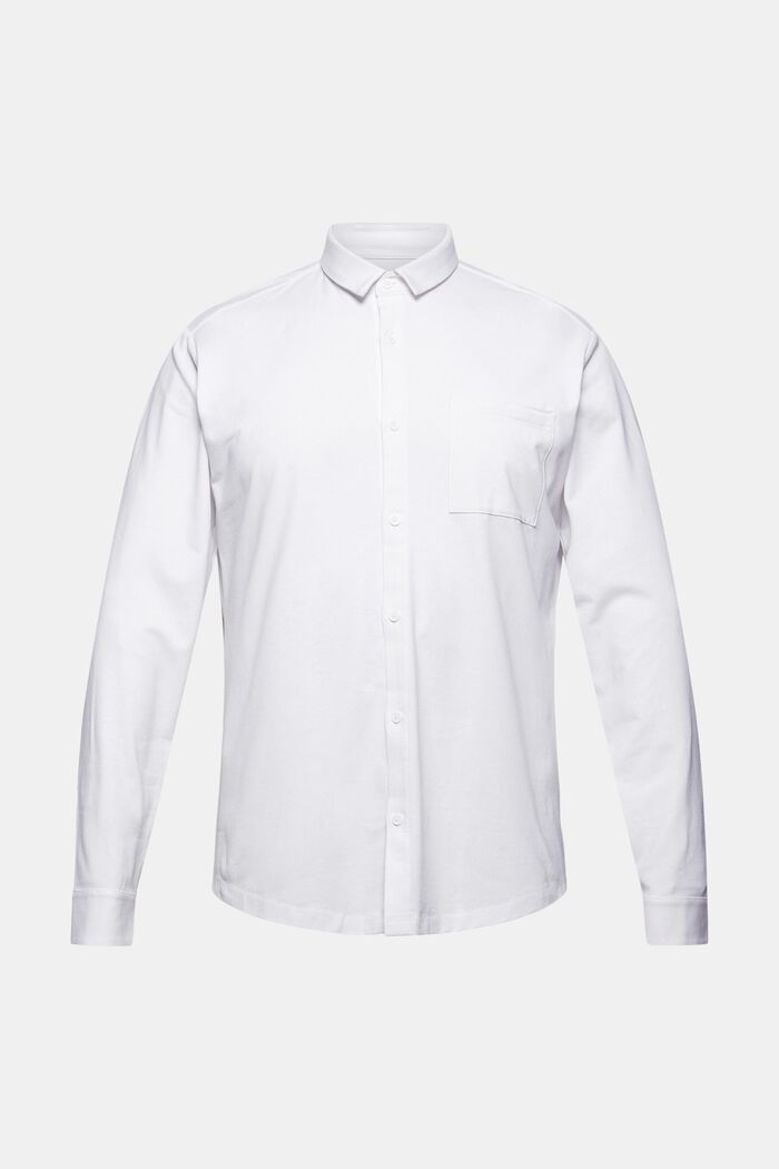 Jerseyskjorte med COOLMAX®, WHITE, overview