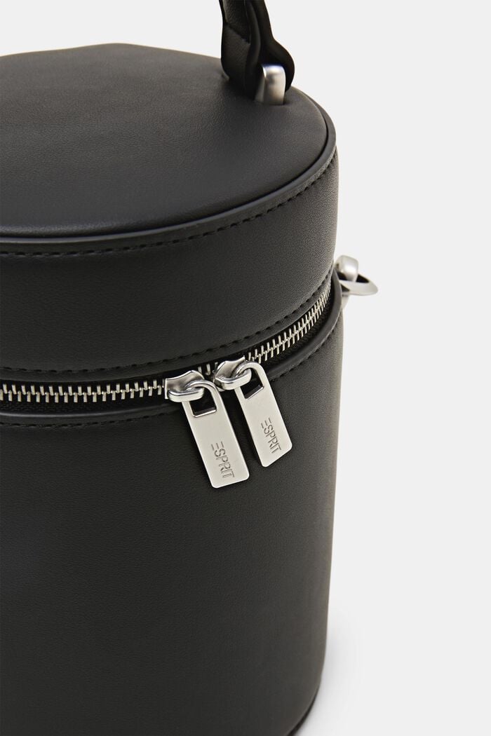 Cylinderformet bucket-taske, BLACK, detail image number 1