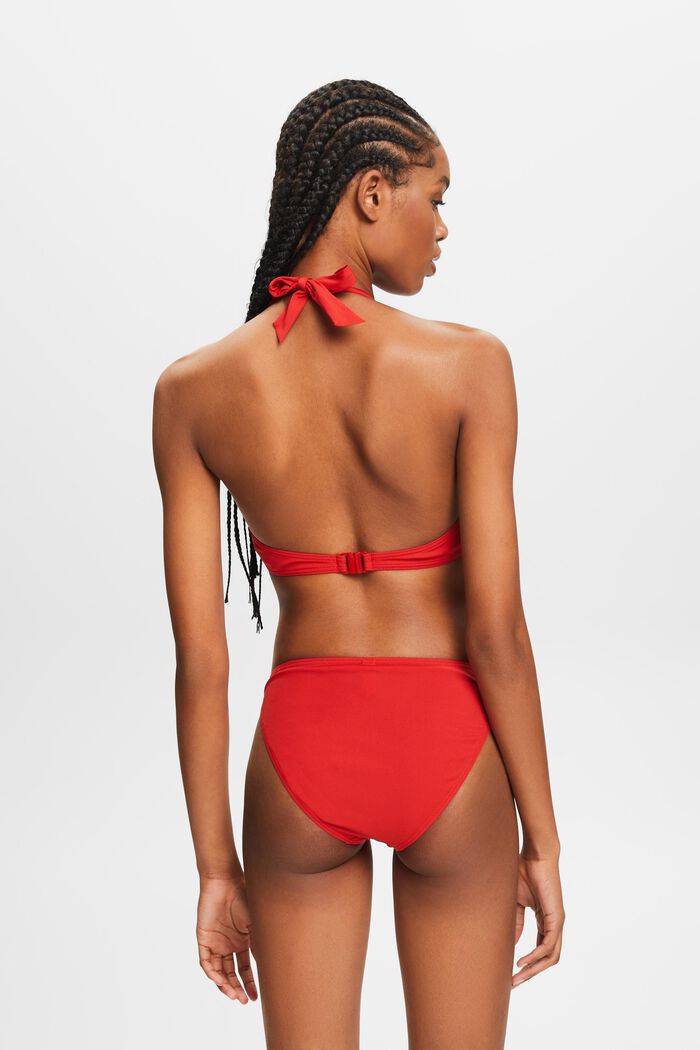 Polstret halterneck-bikinitop, DARK RED, detail image number 3