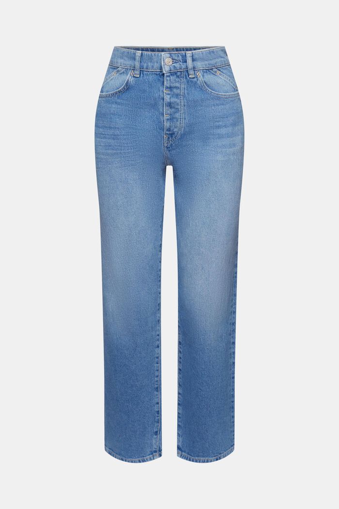 Dad jeans med høj talje, BLUE LIGHT WASHED, detail image number 7