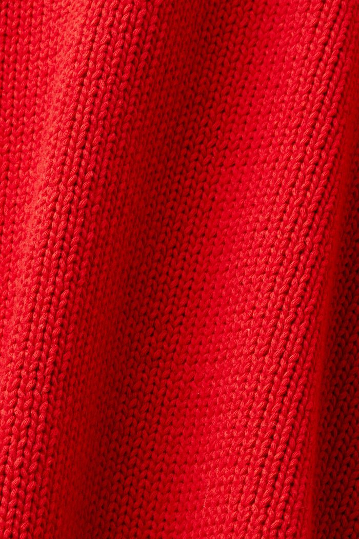 Logo-sweater i tykt strik, DARK RED, detail image number 6