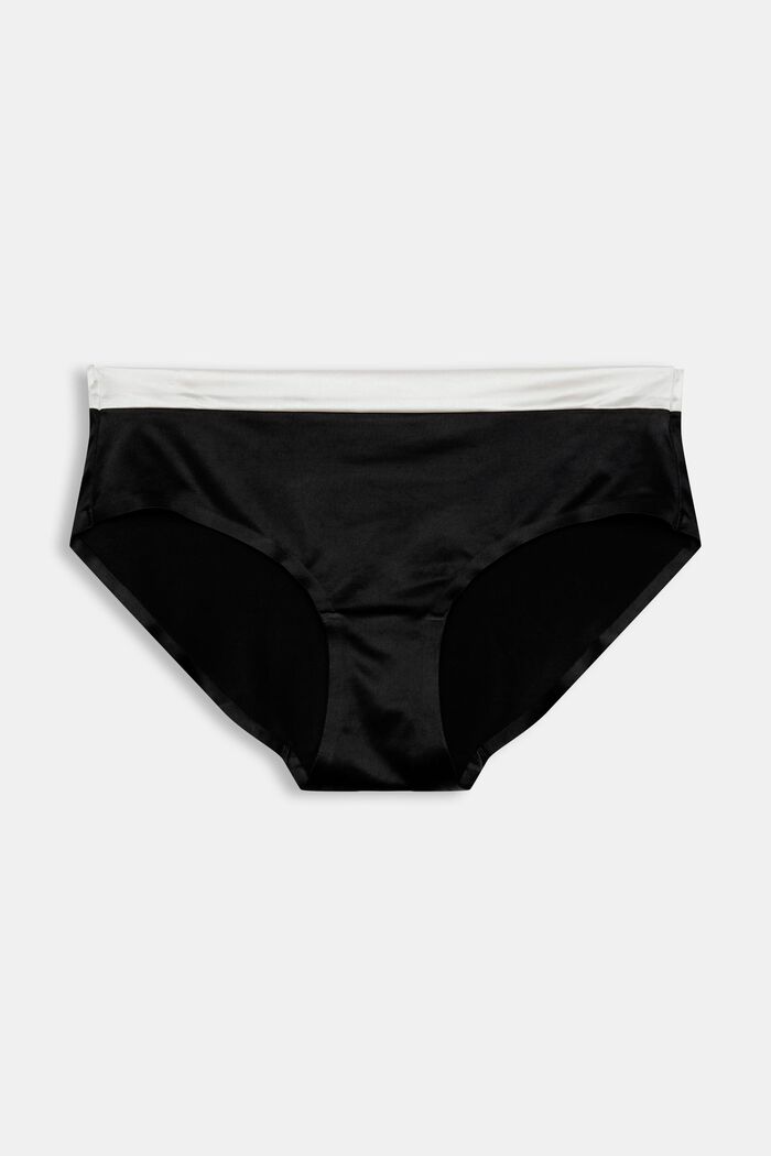 Hipster shorts med silkefin finish, BLACK, detail image number 1