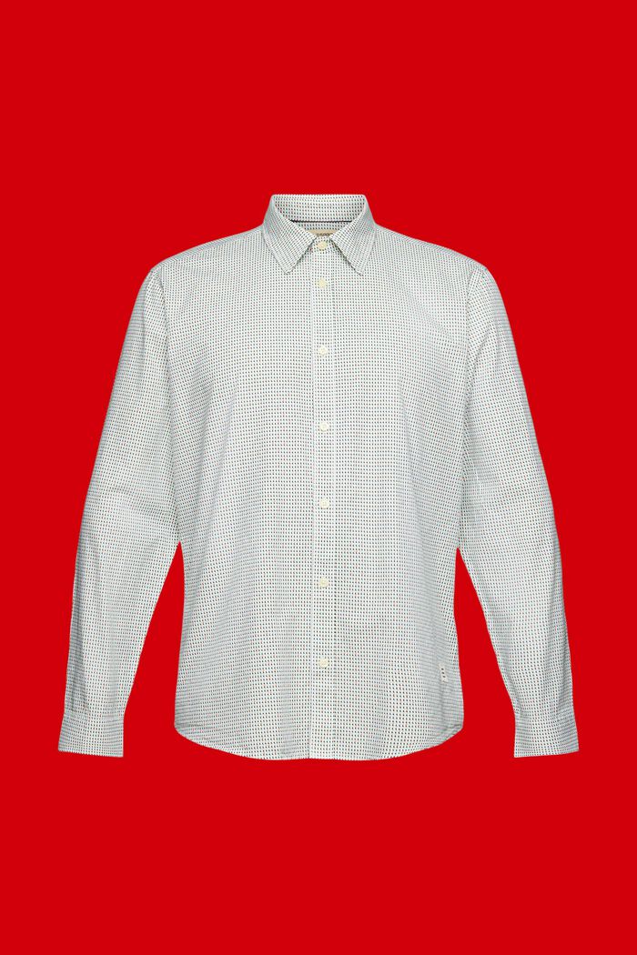 Skjorte i slim fit med allover-mønster, WHITE, detail image number 6