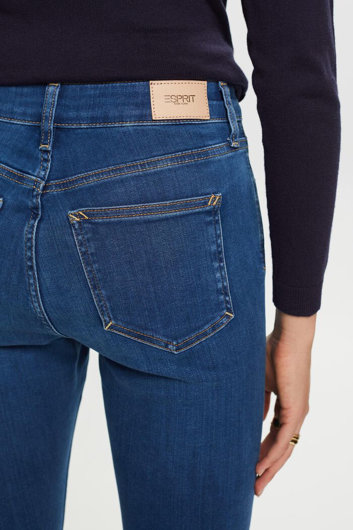 Skinny jeans med høj talje, BLUE MEDIUM WASHED, detail image number 4