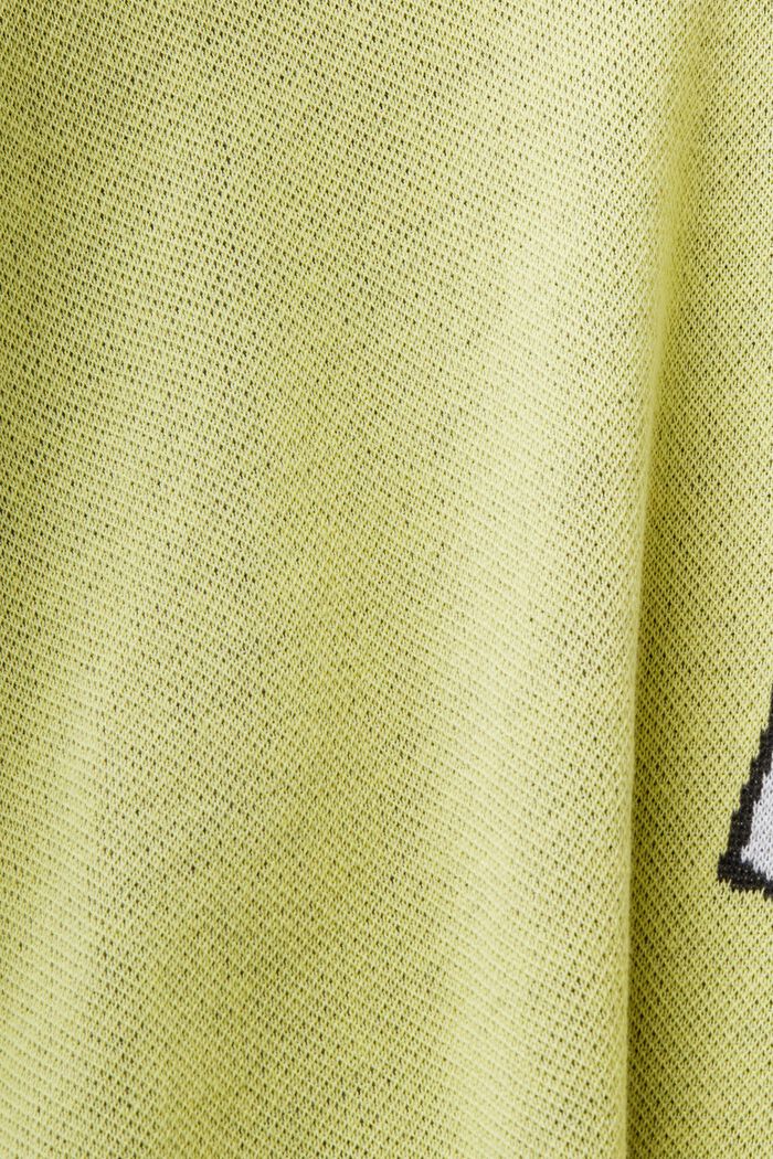 Poloshirt med logo-jacquard, PASTEL YELLOW, detail image number 5