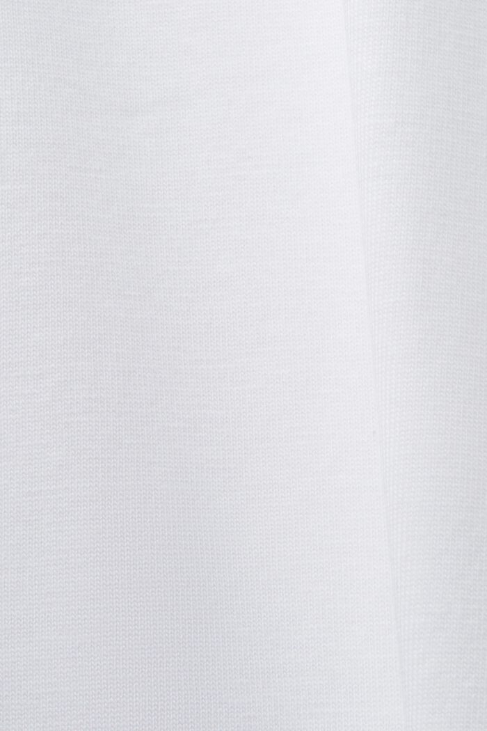 CURVY bomulds-T-shirt med print på fronten, WHITE, detail image number 1