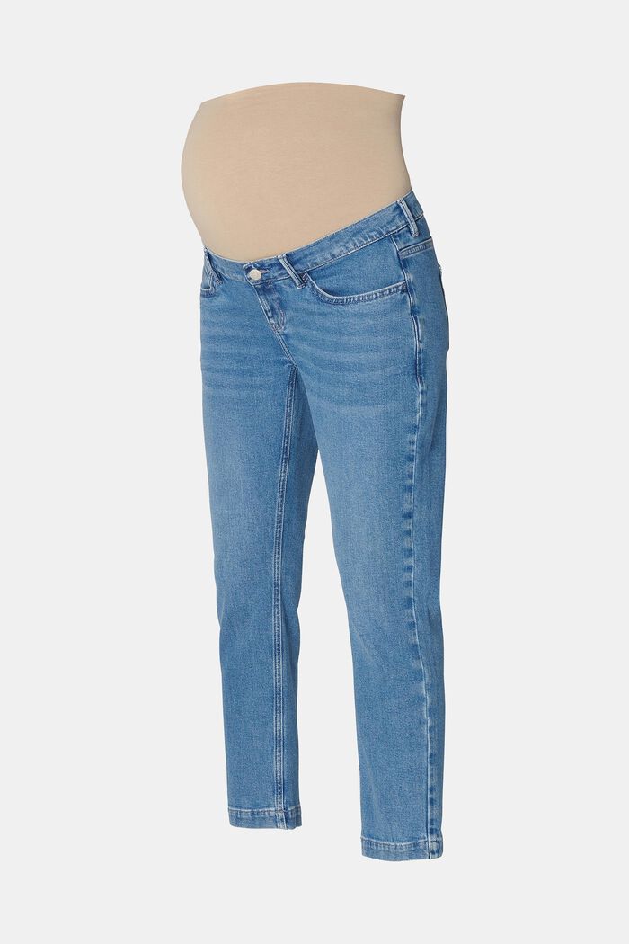 MATERNITY cropped jeans med høj støttelinning, MEDIUM WASHED, detail image number 5