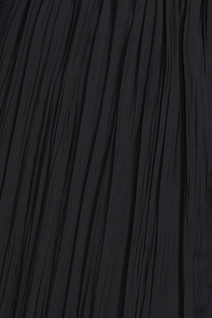 Plisserede shorts med høj talje, BLACK, detail image number 5