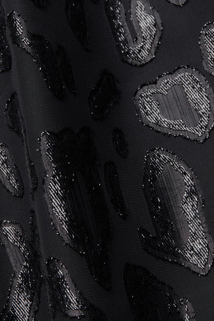 Chiffonbluse med mønster, BLACK, detail image number 5