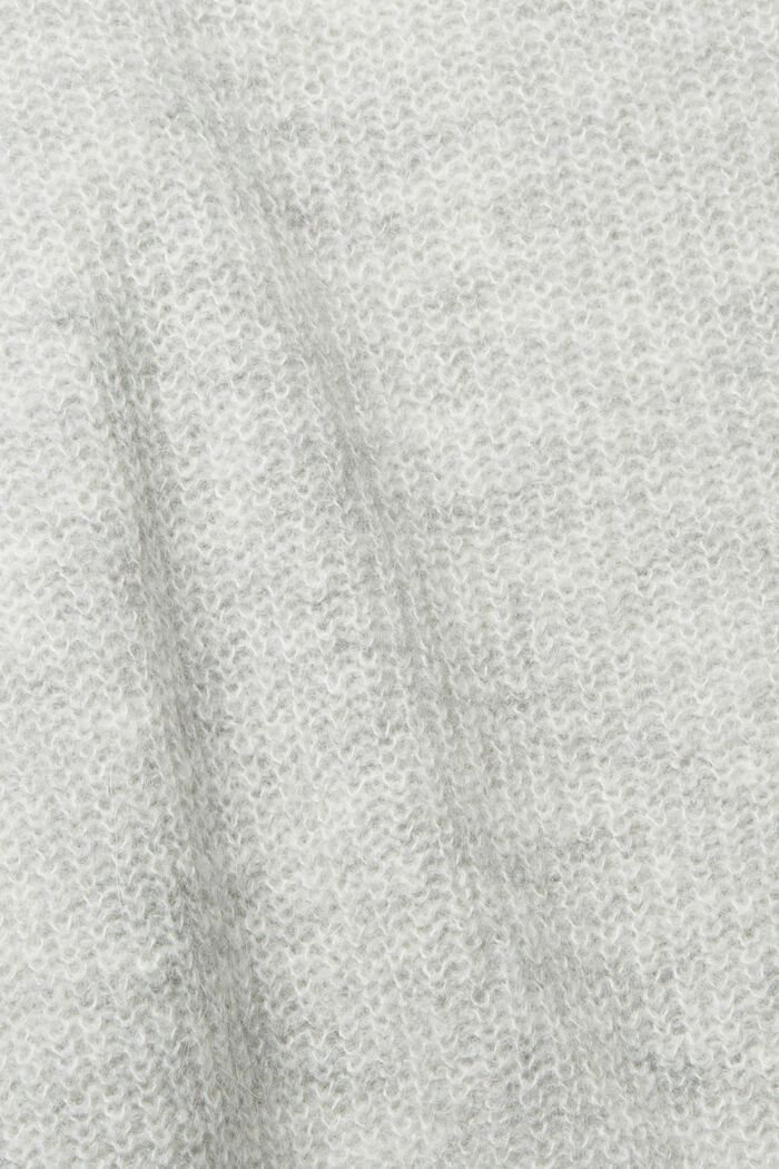 Med alpaka: cardigan, GREY, detail image number 1