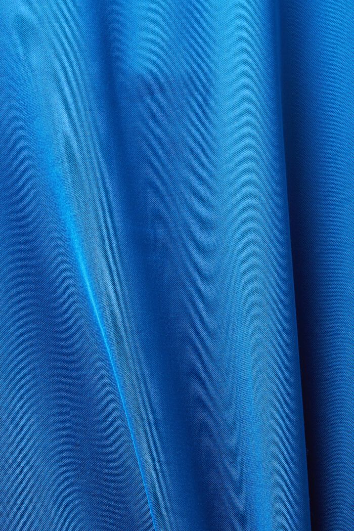 Draperet satinbluse, BRIGHT BLUE, detail image number 5