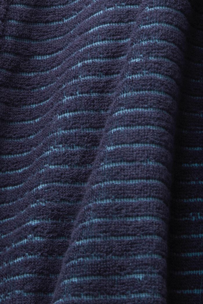 Badekåbe med teksturerede striber, NAVY BLUE, detail image number 4