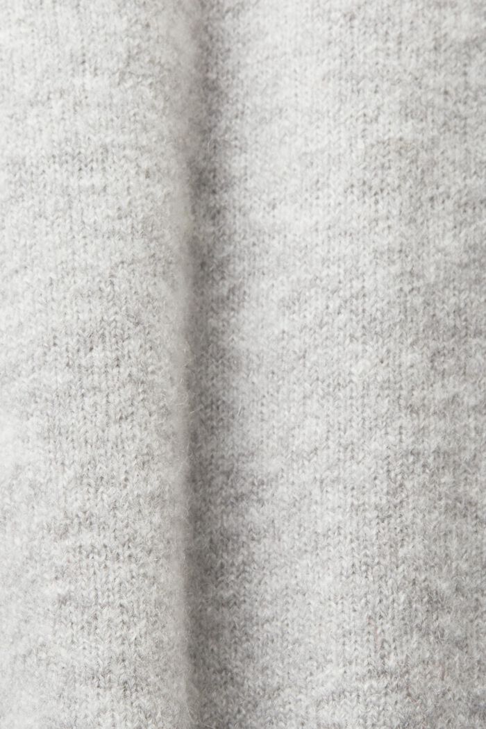 Striksweater med blouson-ærmer, LIGHT GREY, detail image number 5