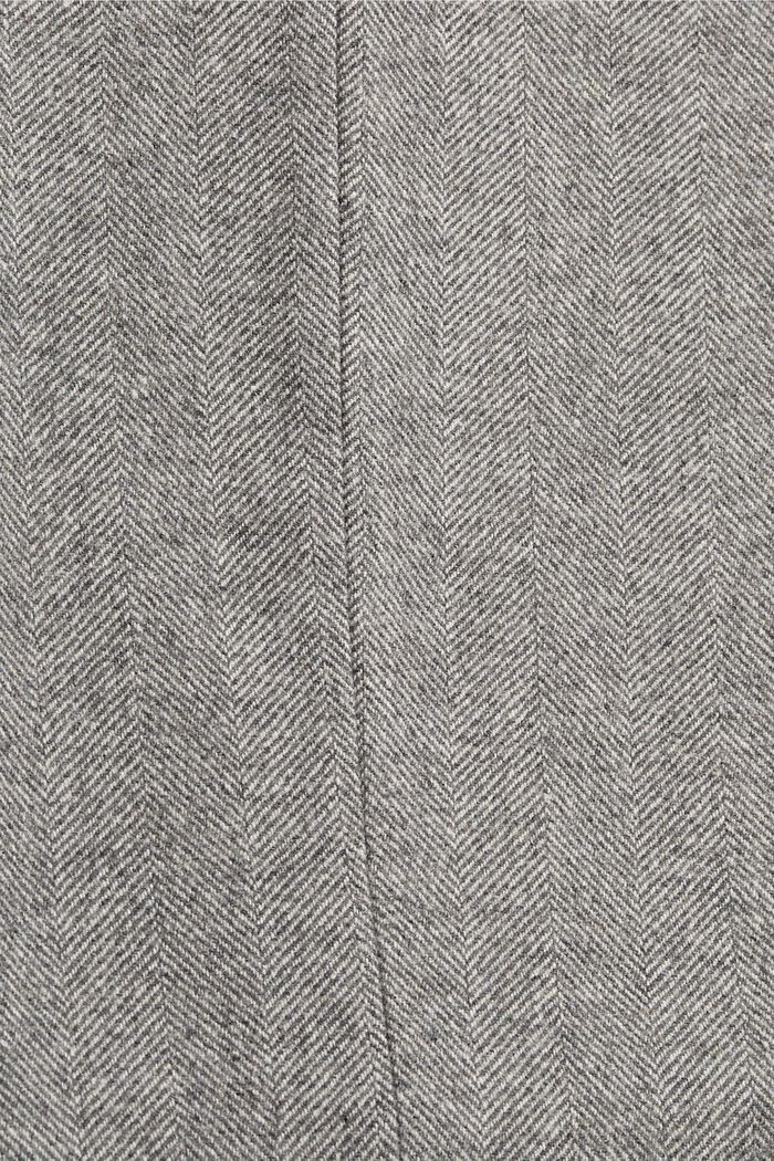 Med uld: Bukser med sildebensmønster, ANTHRACITE, detail image number 1