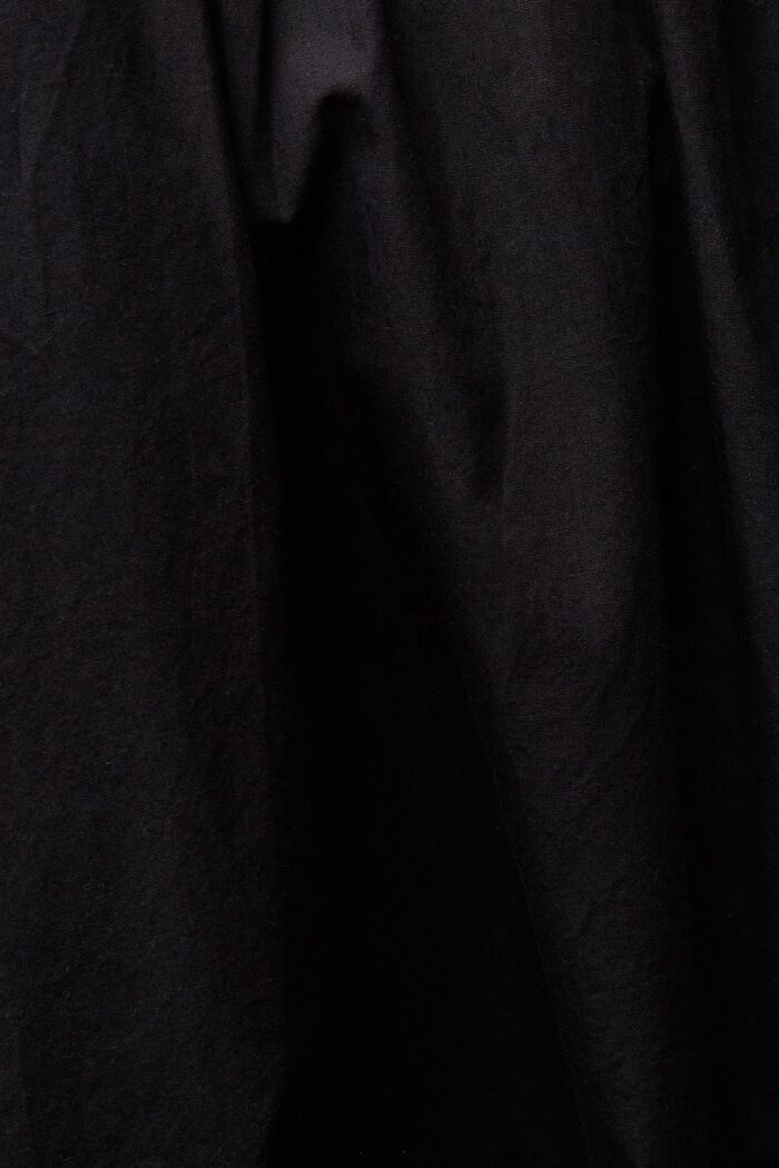 Kjole med volantkant forneden, BLACK, detail image number 4