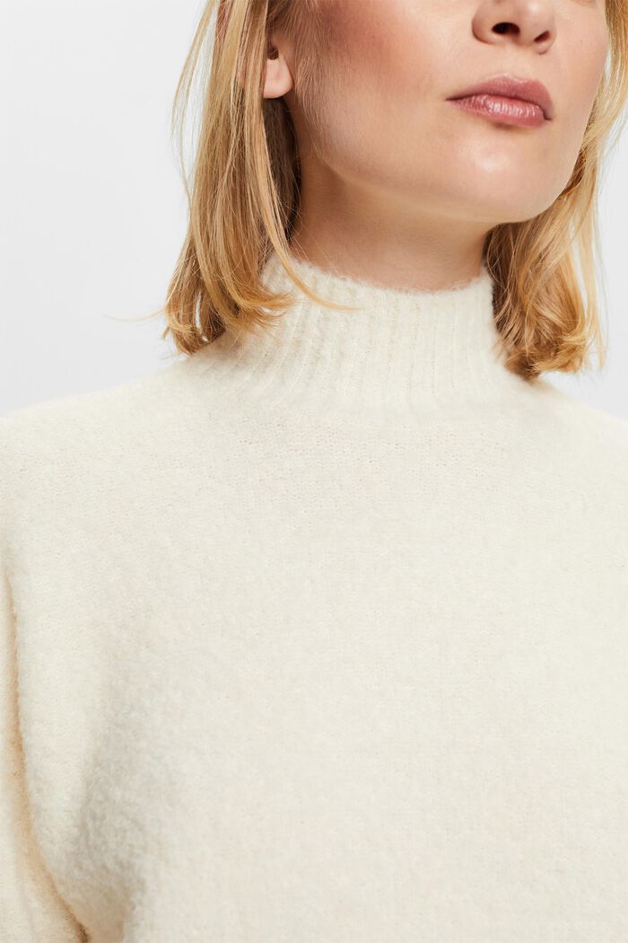 Lodden sweater med høj hals, ICE, detail image number 3