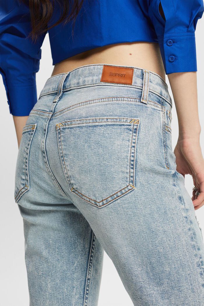 Lige jeans med mellemhøj talje, BLUE LIGHT WASHED, detail image number 3