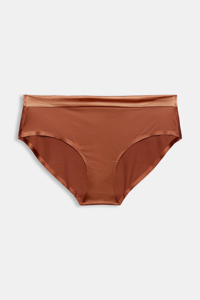 Hipster shorts med silkefin finish, CINNAMON, overview