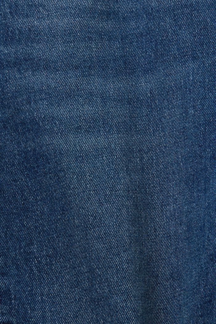 Slim-jeans med høj talje, BLUE MEDIUM WASHED, detail image number 6
