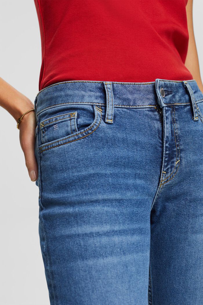 Lige jeans med mellemhøj talje, BLUE MEDIUM WASHED, detail image number 2