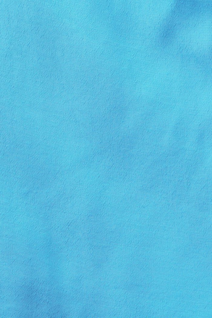 Skjortebluse i crepe, BLUE, detail image number 6