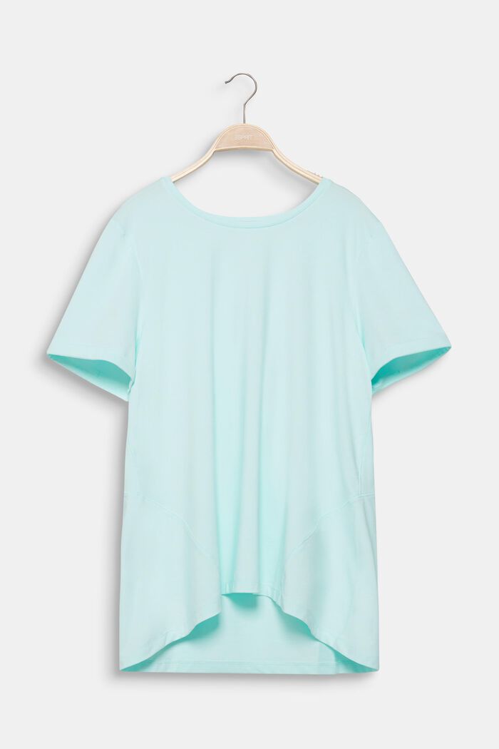 CURVY Meleret T-shirt, E-DRY, TURQUOISE, detail image number 0