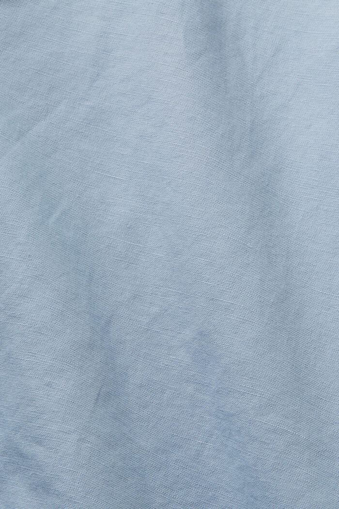 Shorts med bindebælte, hør-/bomuldsmiks, LIGHT BLUE LAVENDER, detail image number 5