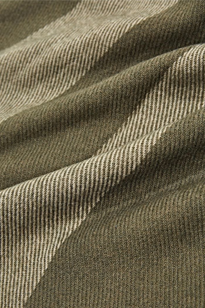 Genanvendte materialer: vævet tørklæde med striber, DUSTY GREEN, detail image number 2