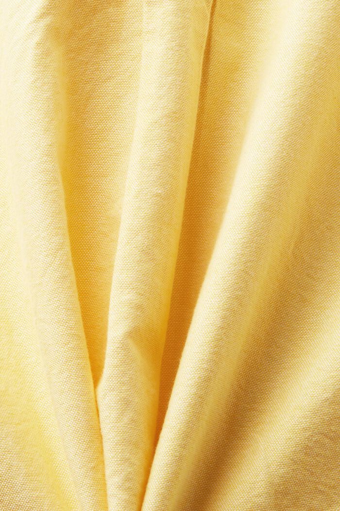 Oxfordskjorte i bomuld, YELLOW, detail image number 6