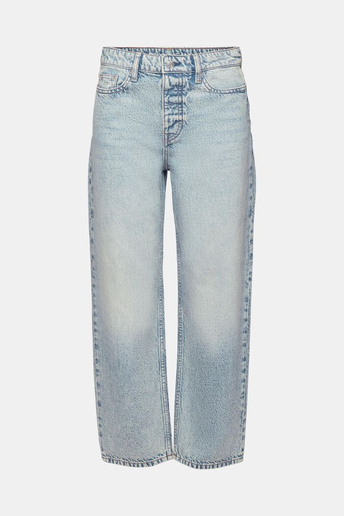 Løstsiddende retro-jeans med lav talje, BLUE LIGHT WASHED, detail image number 7