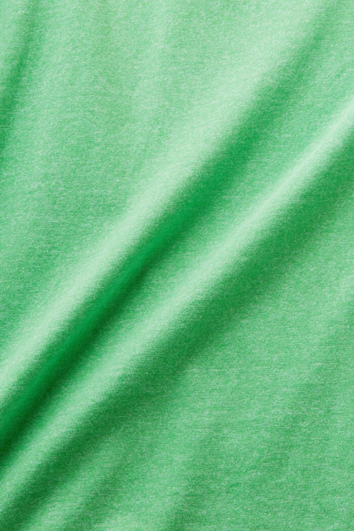 Melange-T-shirt, CITRUS GREEN, detail image number 4