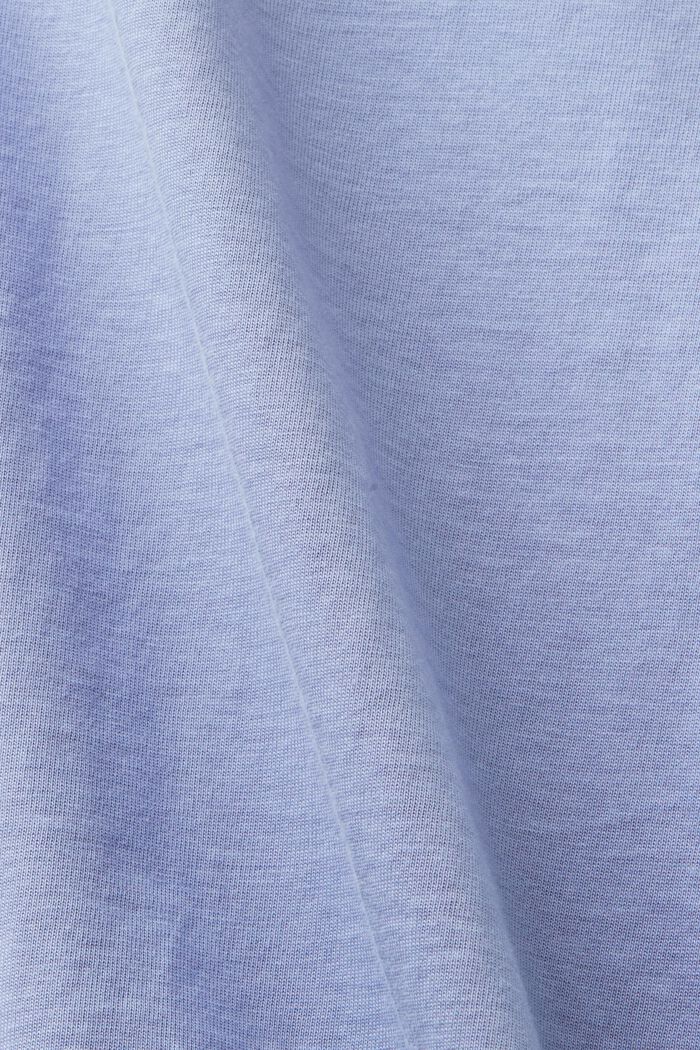 Jersey-T-shirt med print foran, BLUE LAVENDER, detail image number 4