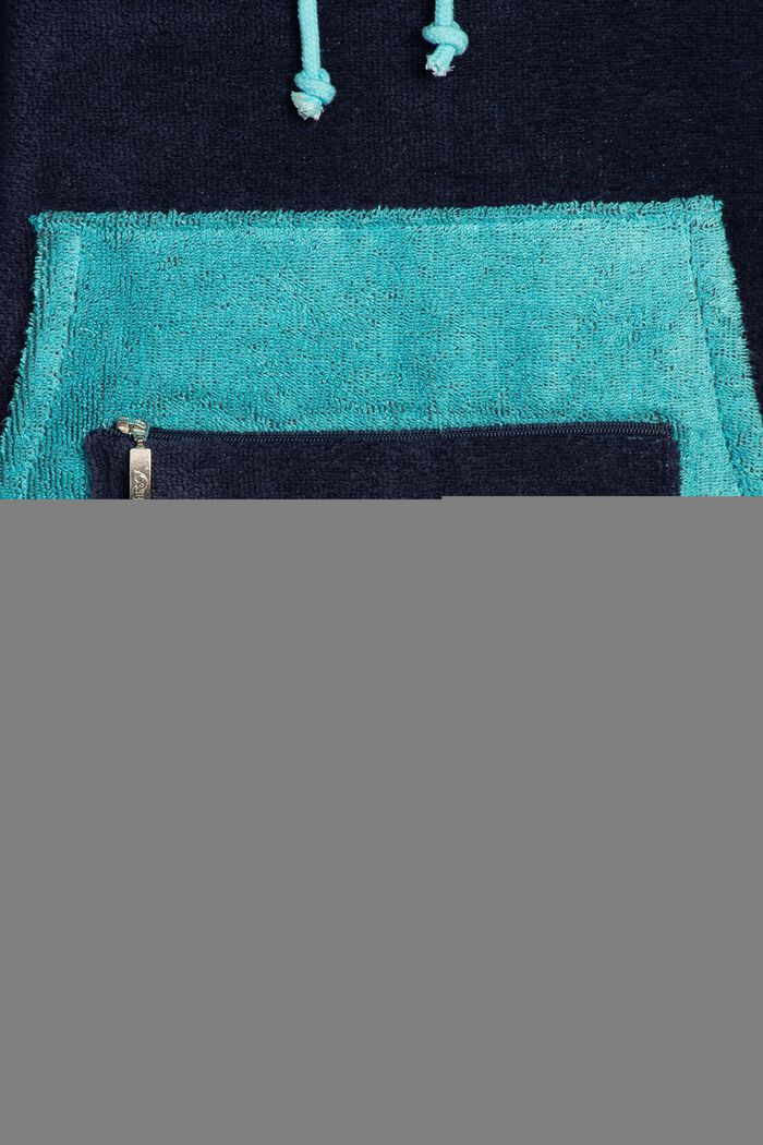 YOUTH bade-poncho med hætte, NAVY BLUE, detail image number 4
