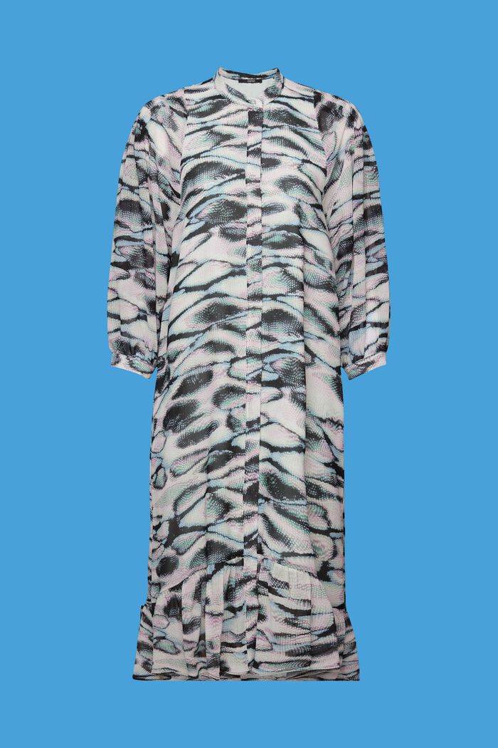 Genanvendte materialer: Midi-kjole af chiffon, EMERALD GREEN, detail image number 6