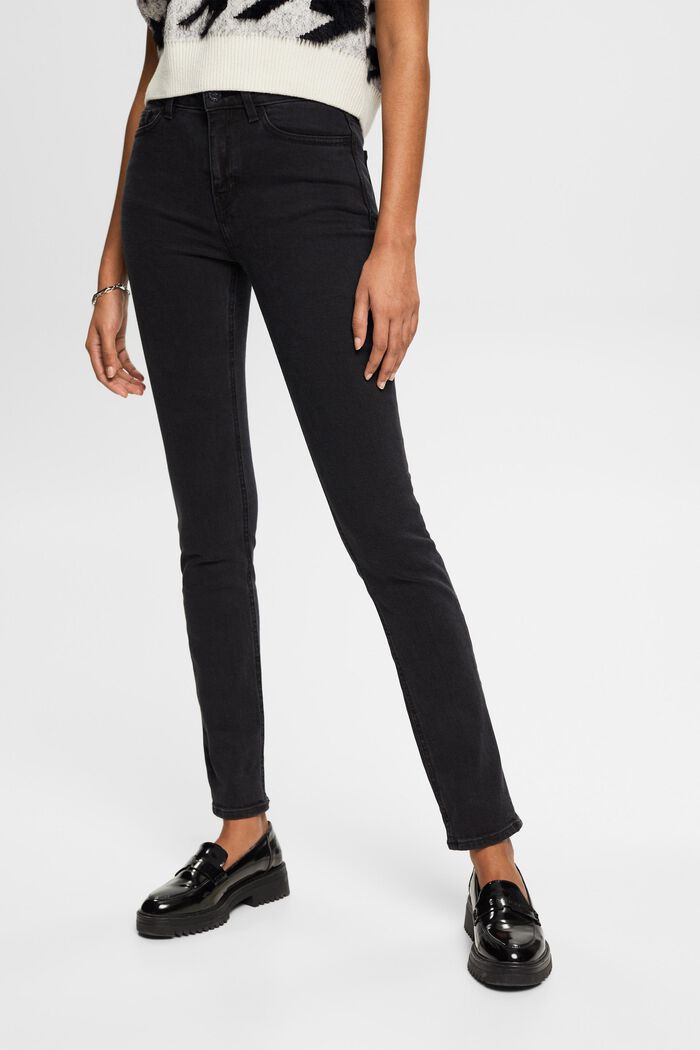 Jeans i sort denim, BLACK DARK WASHED, detail image number 0