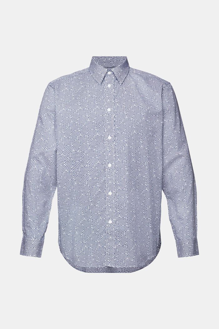 Mønstret skjorte, 100 % bomuld, WHITE, detail image number 5