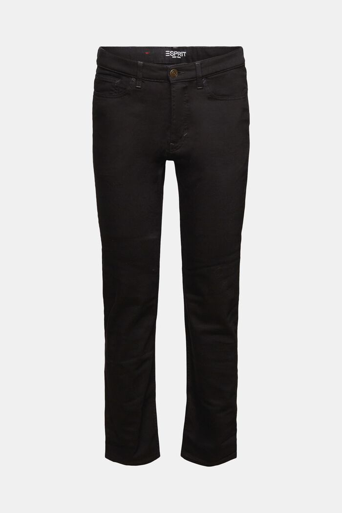 Lige jeans med mellemhøj talje, BLACK RINSE, detail image number 6