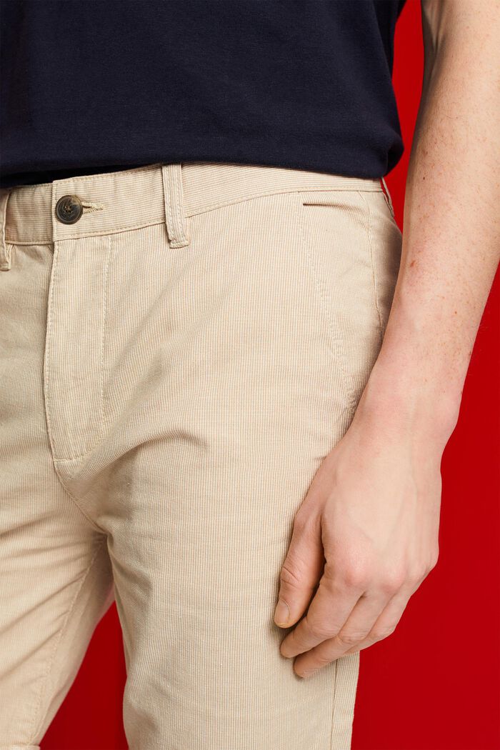 Tofarvede chino-shorts, LIGHT BEIGE, detail image number 2