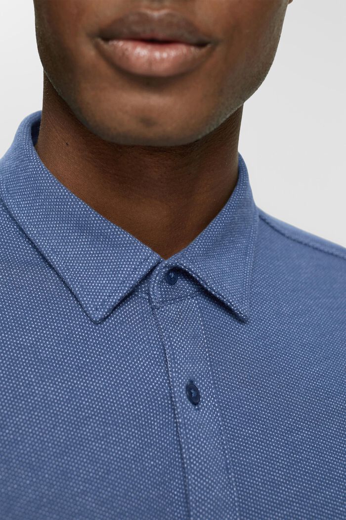 Tofarvet skjorte, DARK BLUE, detail image number 0