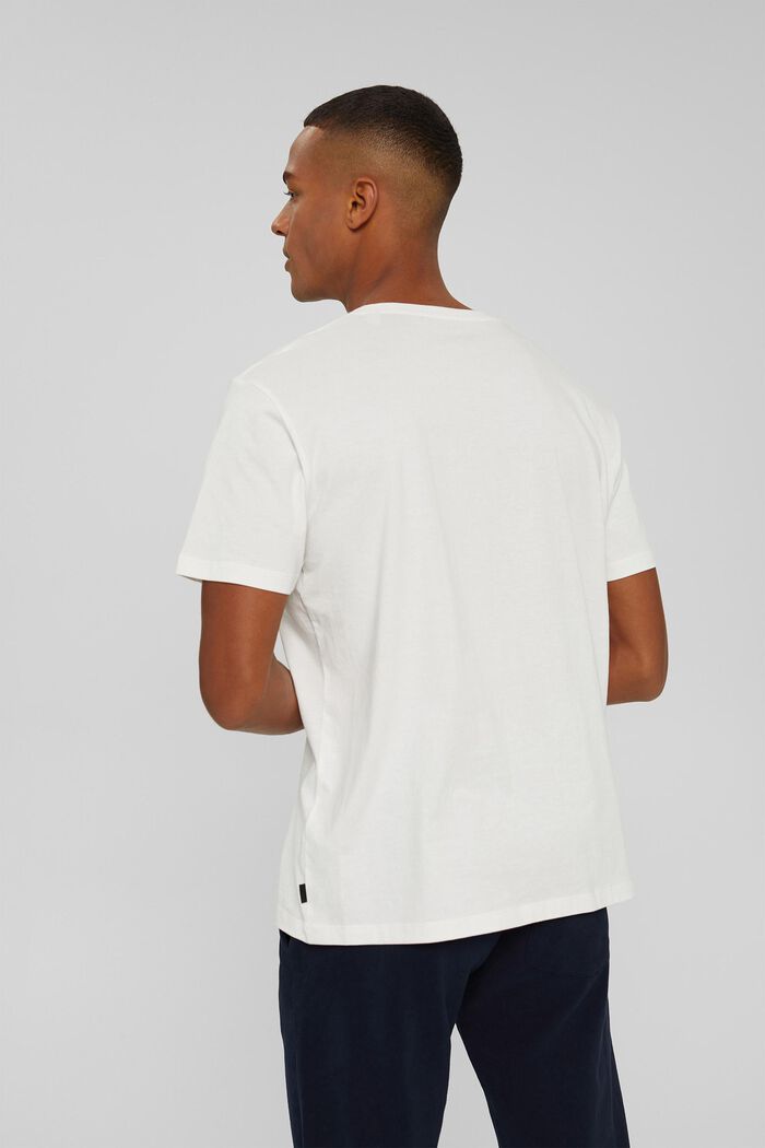 Jersey-T-shirt med print, OFF WHITE, detail image number 3