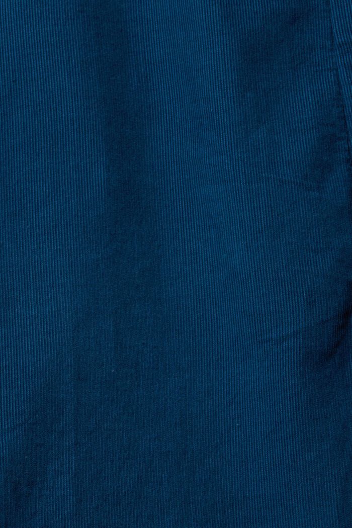 Midikjole i fløjl, PETROL BLUE, detail image number 4