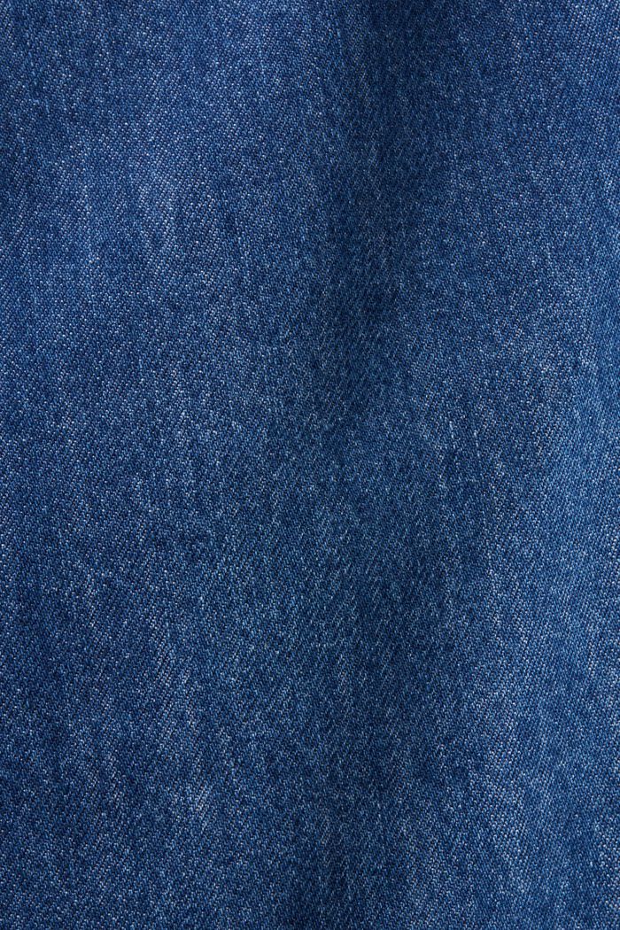 Midinederdel med asymmetrisk linning, BLUE DARK WASHED, detail image number 6