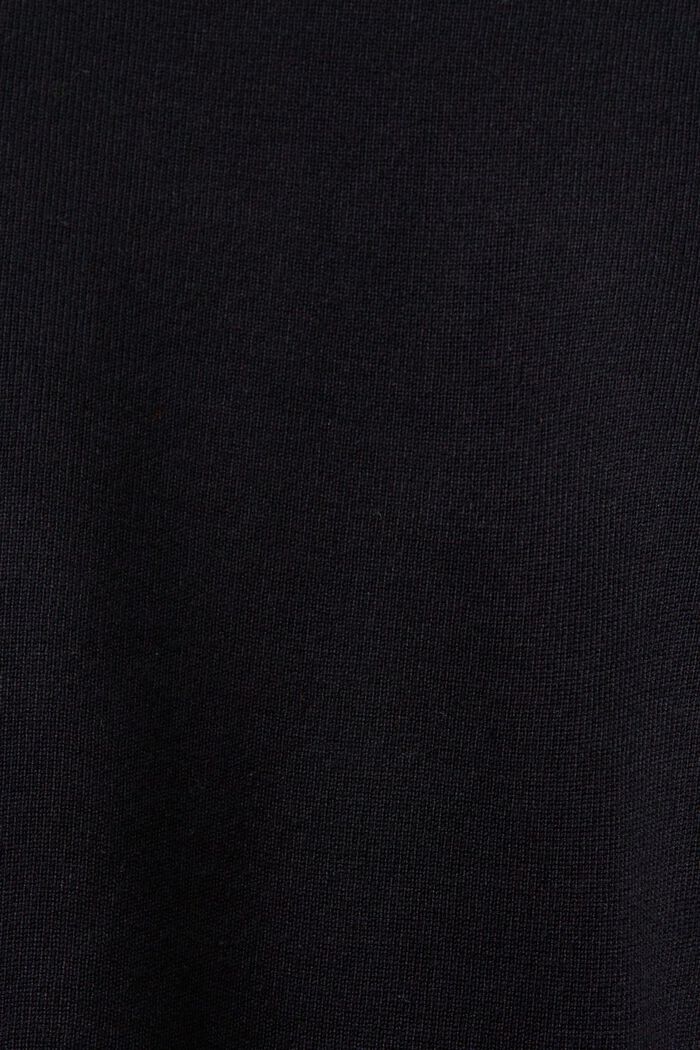 Stribet sweater med rund hals, BLACK, detail image number 6